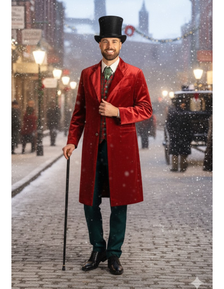 Costume Dickens Homme : Élégance Victorienne pour Noël, Soirées à Thème et Théâtre