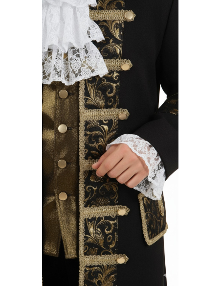 Costume Baroque : Un Hommage au Style du XVIIIe Siècle, Détails Raffinés pour une Élégance Royale