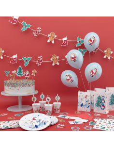 Serviettes en papier Noël – Lot de 20 motifs festifs 2