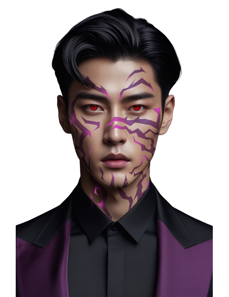 Tatouage adhésif visage Demon Style – Effet K-Pop Coréen