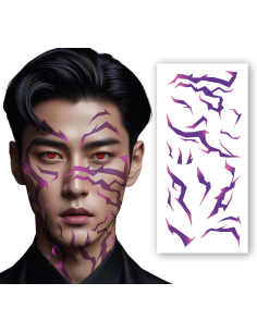Tatouage adhésif visage Demon Style – Effet K-Pop Coréen 2