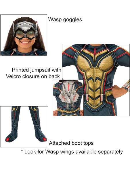 Déguisement La Guêpe Deluxe Enfant – Ant-Man et la Guêpe™ Rubie’s®