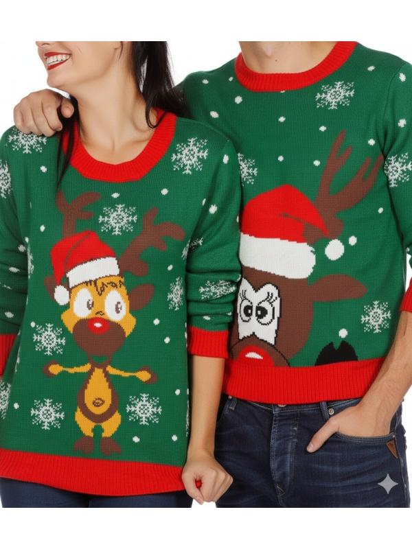 Pull de Noël Renne pour Adulte – Taille L