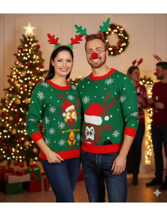 Pull de Noël Renne pour Adulte – Taille L
