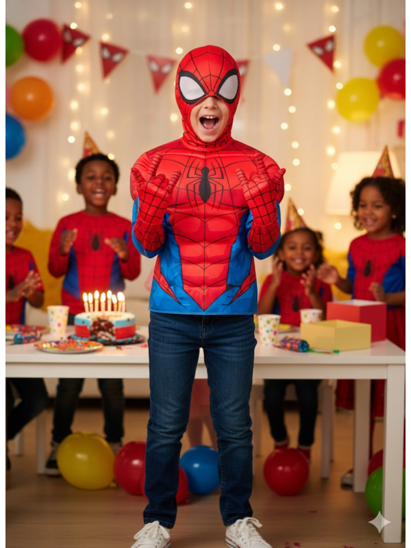 Déguisement Spiderman Enfant Luxe – Haut...