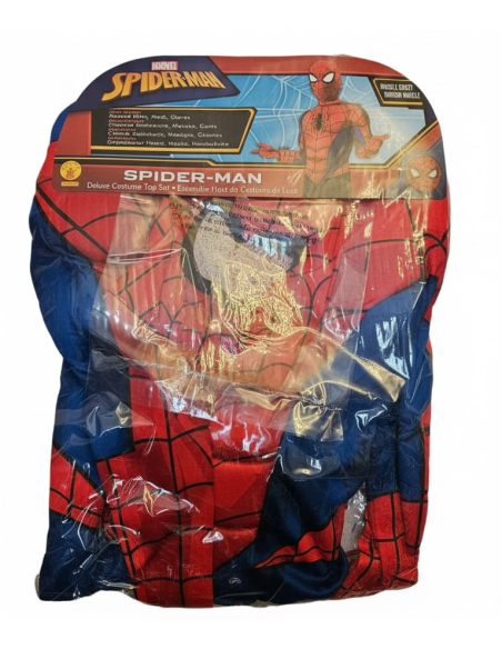 Déguisement Spiderman Enfant Luxe – Haut Rembourré, Masque et Gants