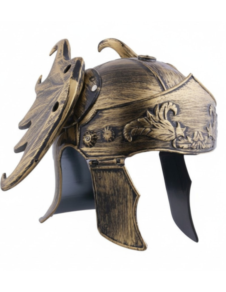 Casque Romain Bronze pour Adulte – Accessoire Guerrier Antique Pas Cher