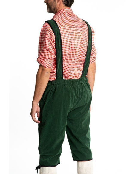 Déguisement Bavarois Homme Vert à Bretelles