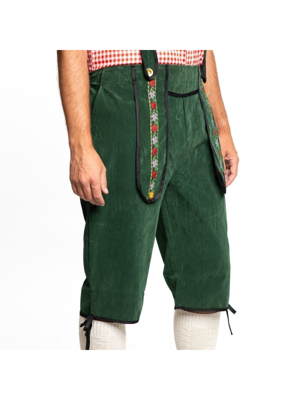 Déguisement Bavarois Homme Vert à Bretelles