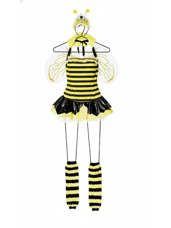 Déguisement d’Abeille Sexy Femme – Robe, Ailes, Couronne et Jambières