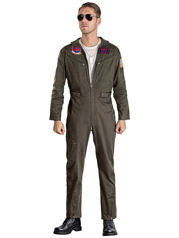 Costume Pilote de Chasse Homme – Combinaison Top Gun® Officielle Paramount