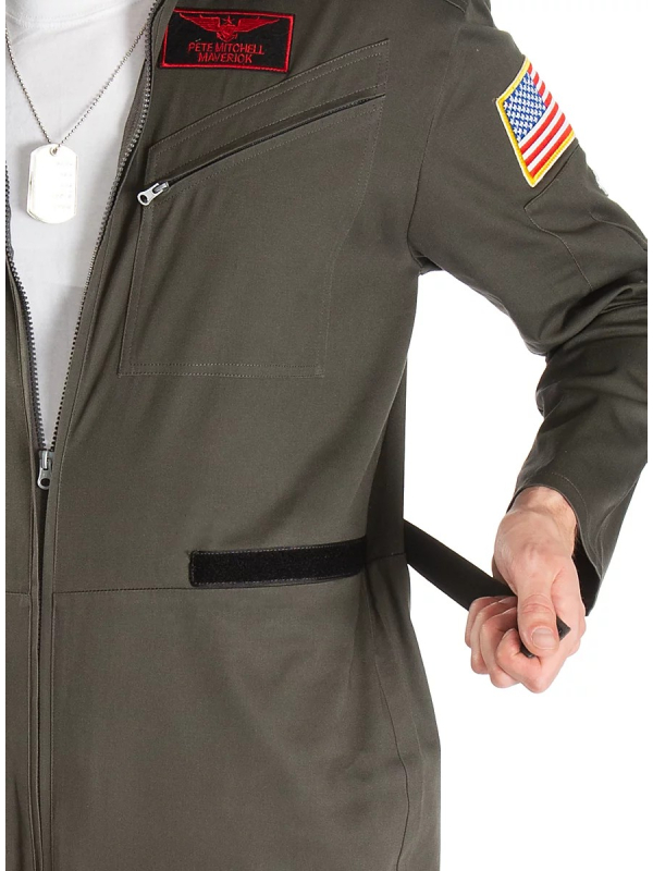 Costume Pilote de Chasse Homme – Combinaison Top Gun® Officielle Paramount