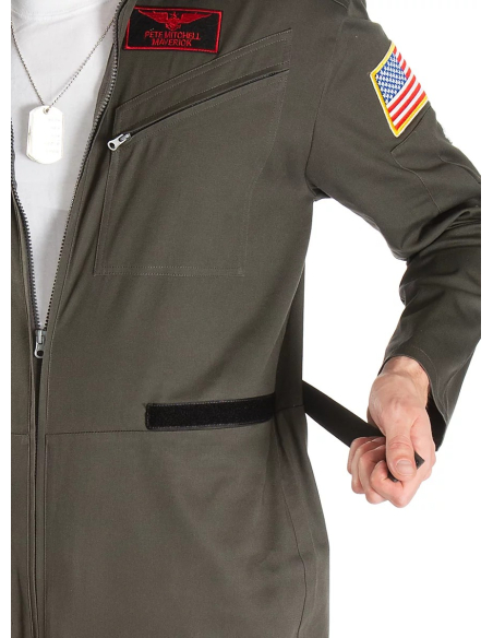 Costume Pilote de Chasse Homme – Combinaison Top Gun® Officielle Paramount