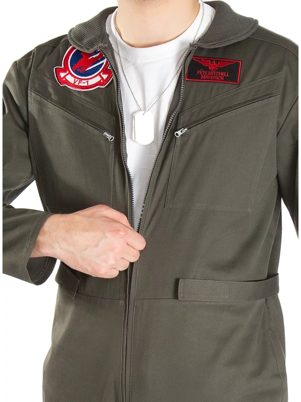 Costume Pilote de Chasse Homme – Combinaison Top Gun® Officielle Paramount