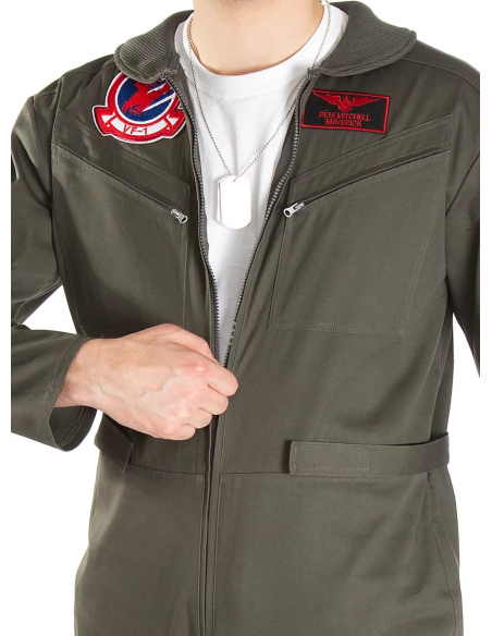 Costume Pilote de Chasse Homme – Combinaison Top Gun® Officielle Paramount