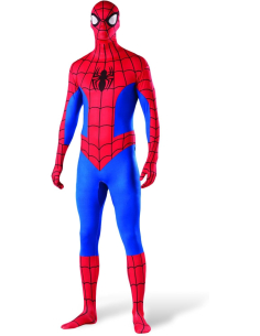 Déguisement Spiderman Adulte – Combinaison Intégrale Seconde Peau Officielle Marvel
