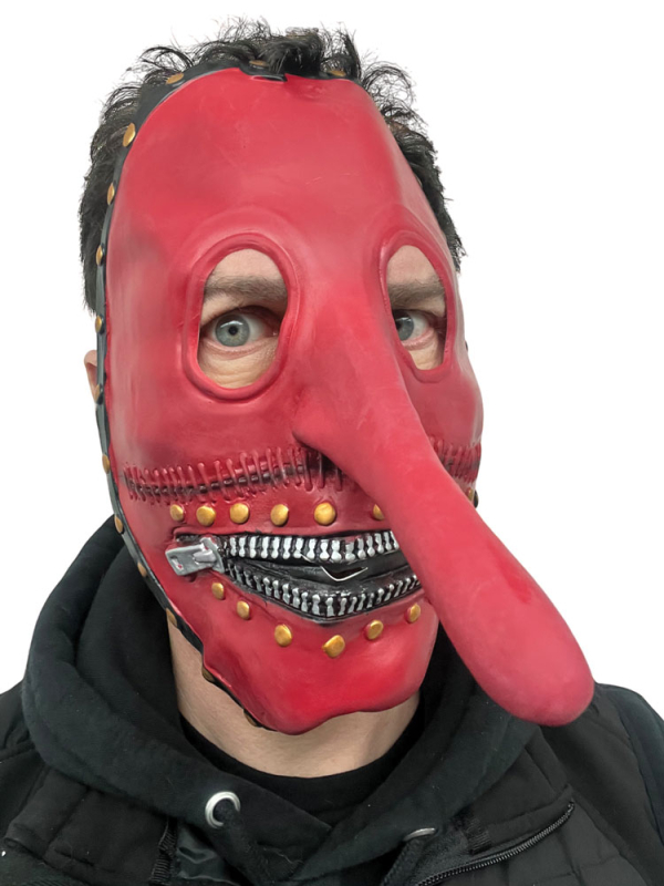 asque à Nez Long Rouge – Style Chris Fehn Slipknot – Latex Premium Rubber Johnnies