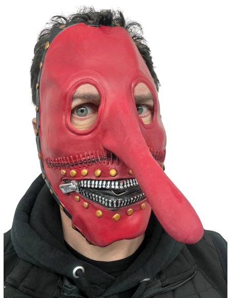 asque à Nez Long Rouge – Style Chris Fehn Slipknot – Latex Premium Rubber Johnnies