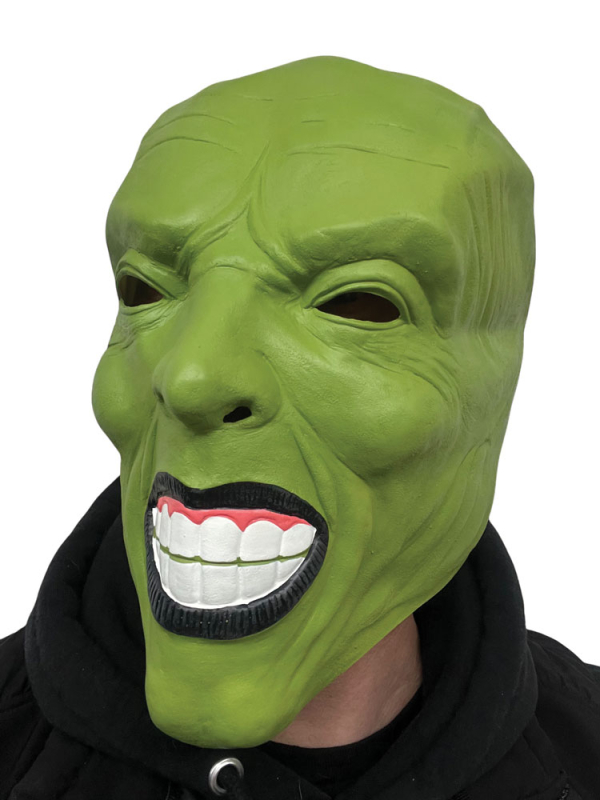 Masque Smookin’ Jim Carrey™ – The Mask en Latex Intégral par Rubber Johnnies Fx