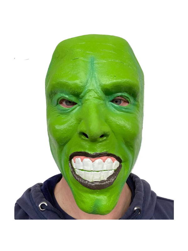 Masque Smookin’ Jim Carrey™ – The Mask en Latex Intégral par Rubber Johnnies Fx