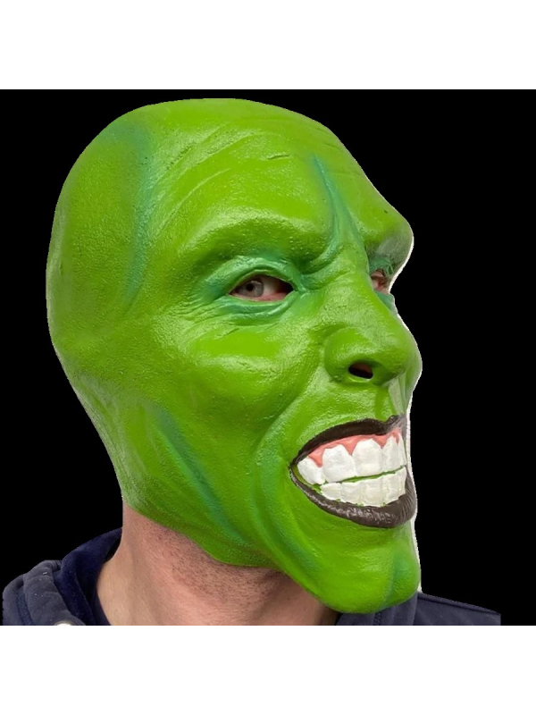 Masque Smookin’ Jim Carrey™ – The Mask en Latex Intégral par Rubber Johnnies Fx