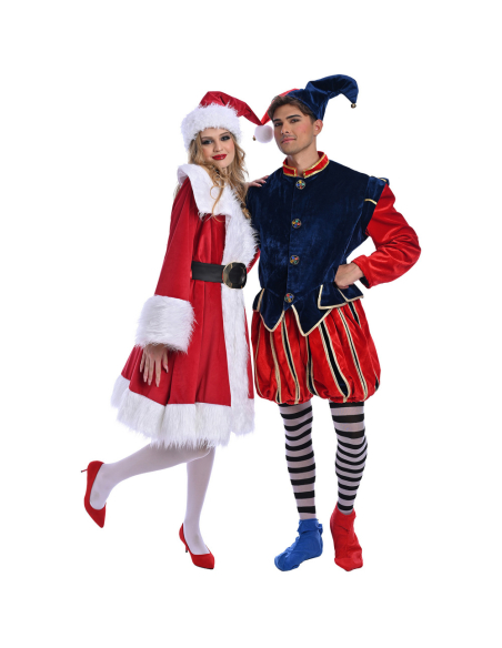 Costume Mère Noël en Velours Rouge et Fourrure Blanche – Confection Européenne Haut de Gamme
