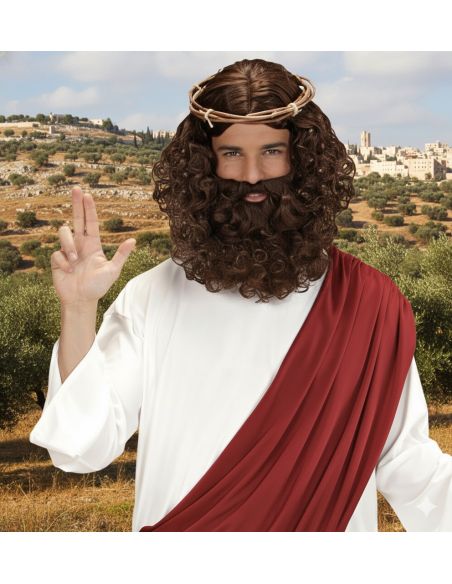 Déguisement Messie (tunique, toge, couronne d'épines) du S au XXL