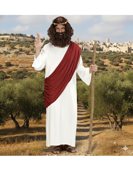 Déguisement Messie (tunique, toge, couronne d'épines) du S au XXL