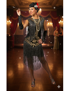 Robe Charleston Années 20 à Sequins & Franges – Glamour rétro 2