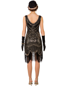 Robe Charleston Noire & Argentée à Sequins – Années 20 2