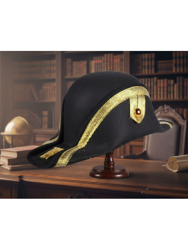 Chapeau Bicorne Amiral Napoléon - Style Historique et Authentique