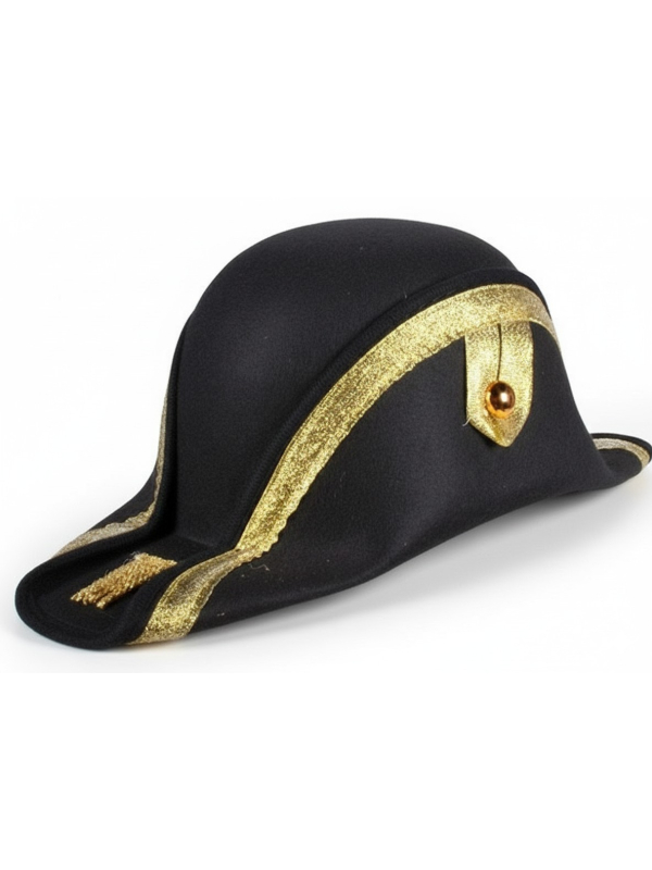 Chapeau Bicorne Amiral Napoléon - Style Historique et Authentique