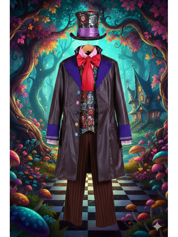Costume du Chapelier Fou Haut de Gamme – Version Théâtre et Alice au Pays des Merveilles