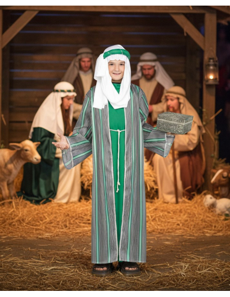 Déguisement Roi Mage Enfant – Costume de Crèche de Noël (4-8 ans & 9-12 ans)
