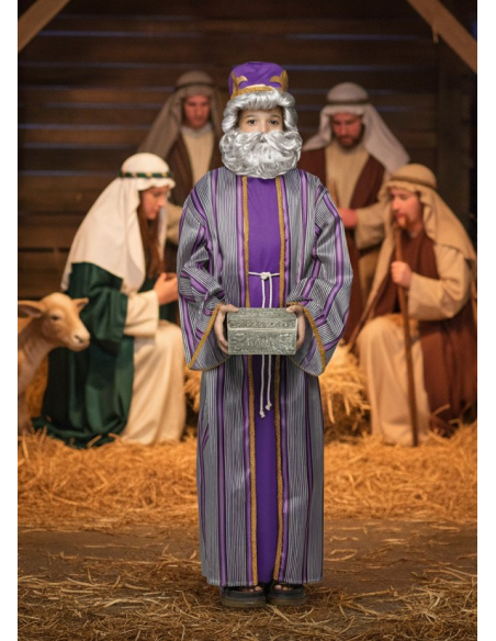Déguisement Roi Mage Melchior Enfant – Costume Crèche de Noël (4-12 ans)