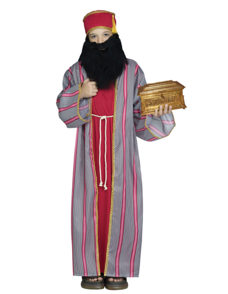 Déguisement Roi Mage Balthazar Enfant – Costume Crèche de Noël (4-12 ans)