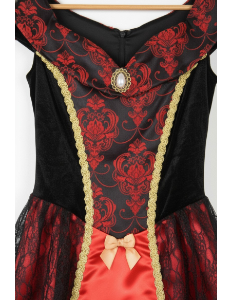 Robe de Princesse Femme Rouge et Noir : Élégance et Glamour par Magic by Freddys