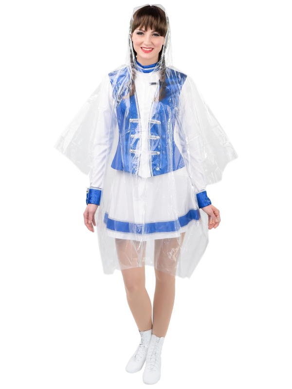 Poncho de pluie transparent – Taille unique mixte – Spécial Carnaval de Dunkerque