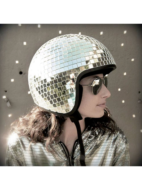 Casque Boule à Facettes Disco – Accessoire Années 70 pour Soirées, Danse & Spectacles