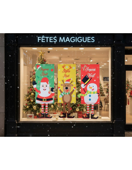 Décoration de Porte Joyeux Noël – Modèle Aléatoire