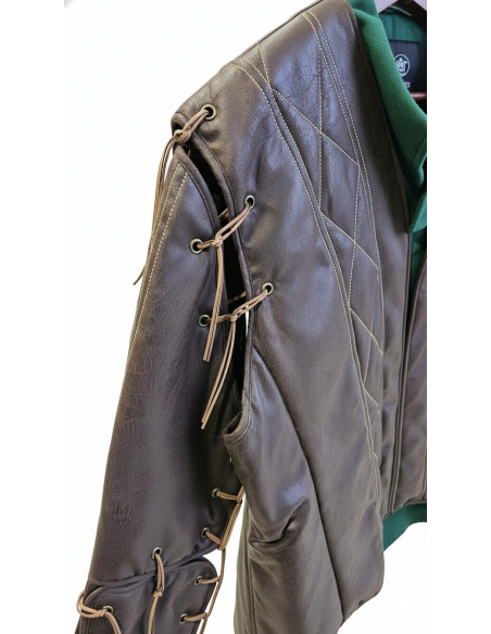 Costume Médiéval Homme Haut de Gamme – Veste Simili Cuir, Chemise & Pantalon