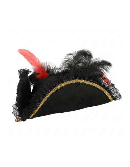 Chapeau Tricorne Haut de Gamme – Pirate, Corsaire & Marquis (Adulte)