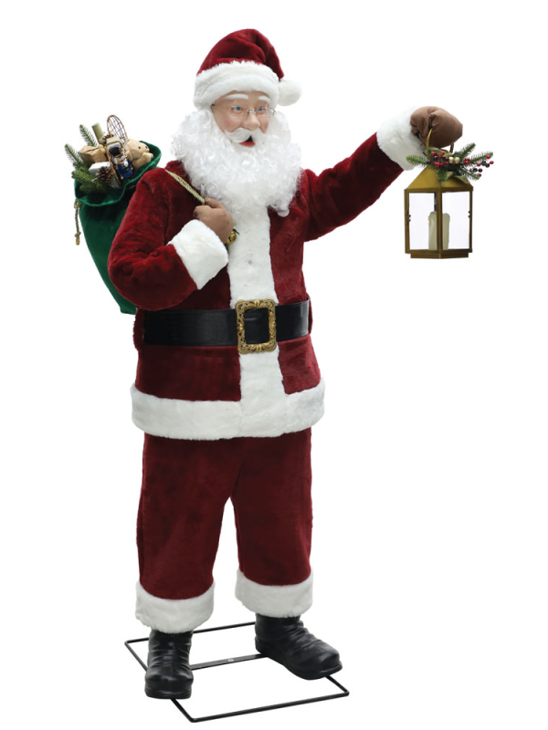 Automate Père Noël 1,80 m : Magie Festive et Décoration Enchantée