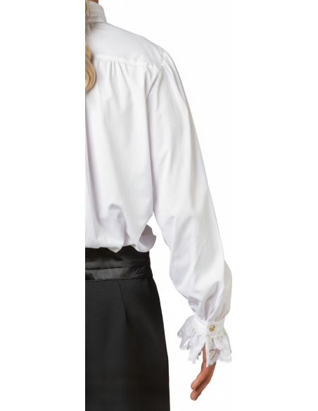 Chemise de Marquis Homme – Col montant & jabot dentelle (XVIIIᵉ siècle)