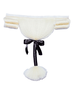 Couronne de Cheveux XVIIIᵉ – Boucles Latérales & Catogan Noir