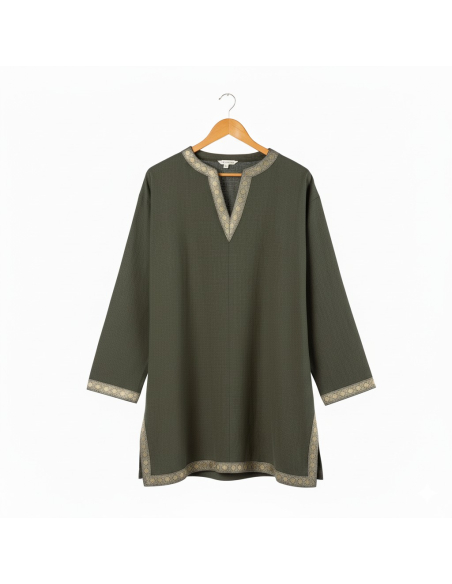 Tunique Médiévale Homme Haut de Gamme – Coton & Lin