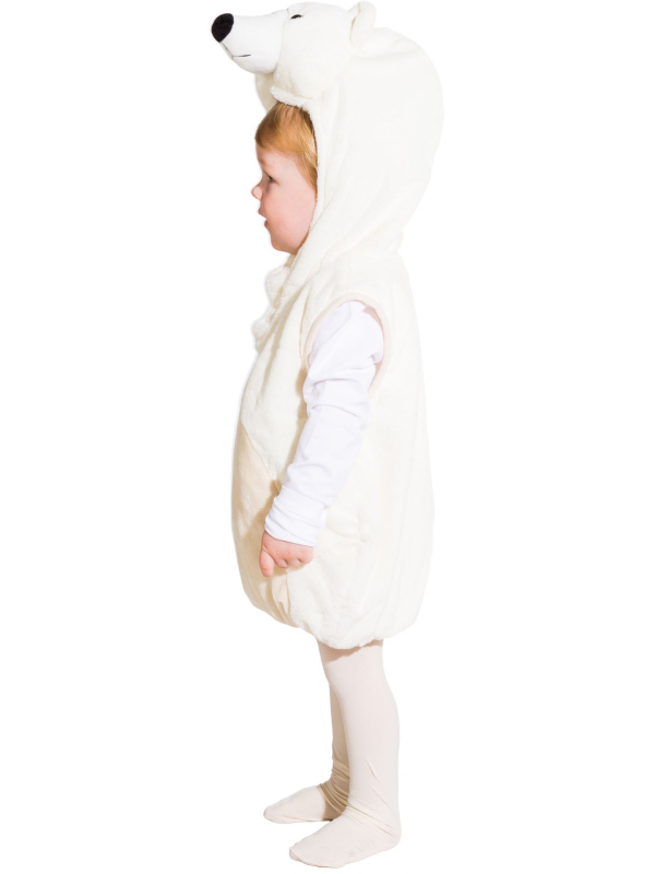 Déguisement Ours Polaire Enfant – Tabard Doux 104 cm (2–3 ans)