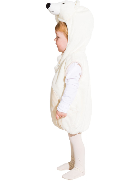 Déguisement Ours Polaire Enfant – Tabard Doux 104 cm (2–3 ans)