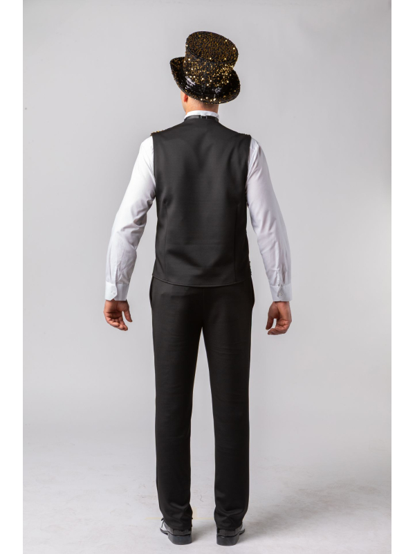 Gilet Doré à Paillettes pour Homme – Tenue Chic & Festive Nouvel An / Cabaret