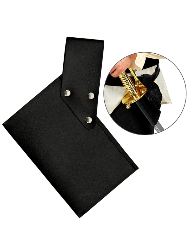 Étui d’Épée Noir Aspect Cuir – Accessoire Pirate & Médiéval